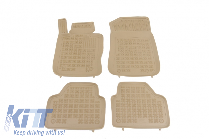 Floor mat Rubber Beige suitable for BMW X1 E84 2009-2015