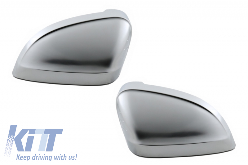 Mirror Covers suitable for Audi A4 B9 (2016-) Extinction Aluminium Plated Complete Housing
