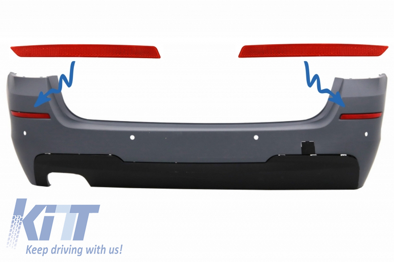 Rear Bumper Reflector suitable for BMW 5 Series F11 (2011-up) M-technik Design