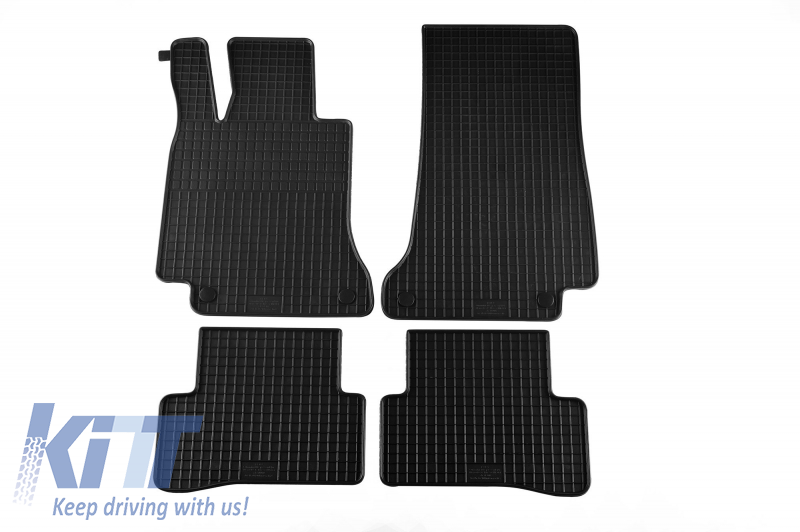 Floor mat rubber suitable for MERCEDES C-Class W205 2014+ Black