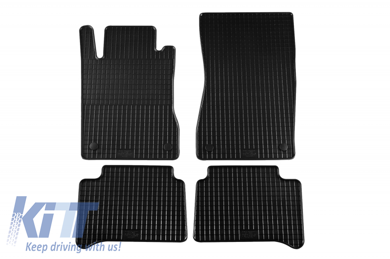 Floor mat rubber suitable for MERCEDES E-class W211 2002-2009 Black