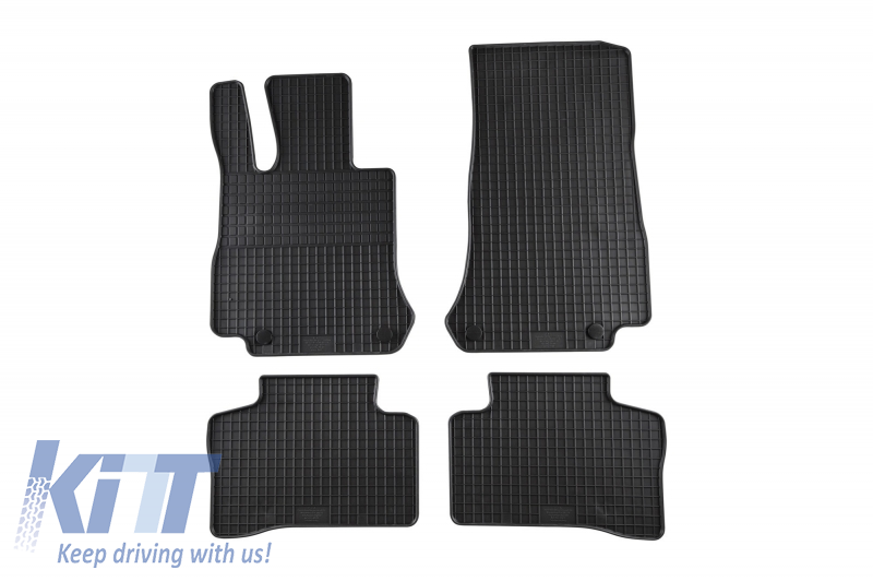 Floor mat rubber suitable for MERCEDES X253 GLC 2015+ Black