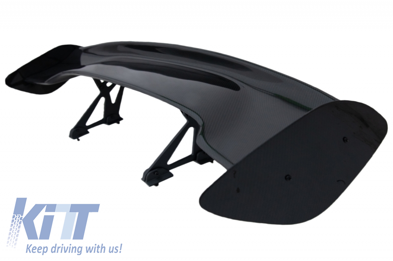 Universal Adjustable Trunk Spoiler Wing GT Design Real Carbon