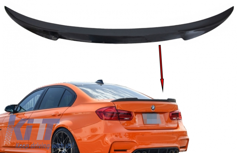 Trunk Spoiler suitable for BMW 3 Series F30 F80 (2011-2018) M4 Design Real Carbon