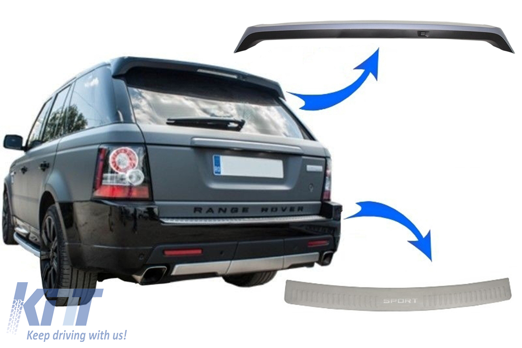 Roof Spoiler with Bumper Foot Plate suitable for Range Rover Sport L320 (2010-2013) Aubiography Design