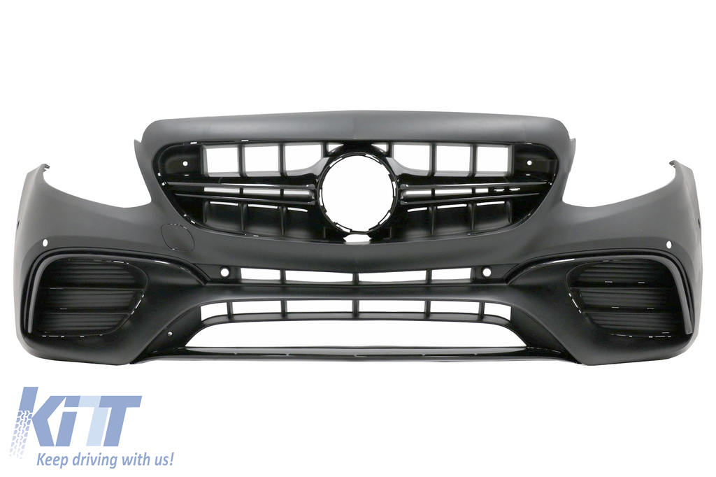 Front Bumper suitable for Mercedes E-Class W213 S213 C238 A238 (2016-2019) E63 Design Black Edition