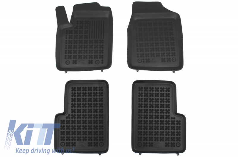 Floor mat Rubber Black suitable for Ford KA II (2008 - 2016)