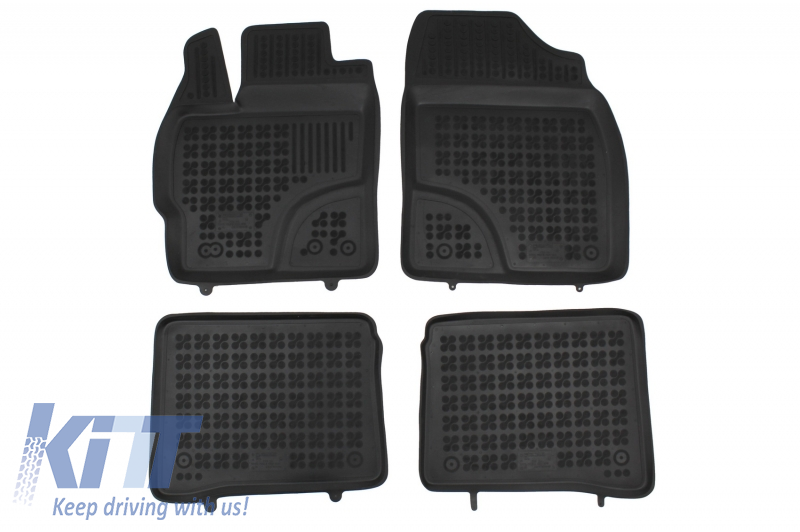 Floor mat Black suitable for Toyota PRIUS III (2009-2015)