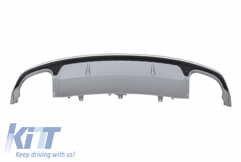 Only S Line Bumper Valance Air Diffuser suitable for AUDI A7 4G Facelift (2015-2018) S7 Design