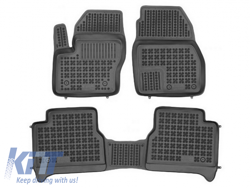 Floor mat Black suitable for Ford TOURNEO CONNECT II 2013 - ,Ford TRANSIT CONNECT II 2013 -