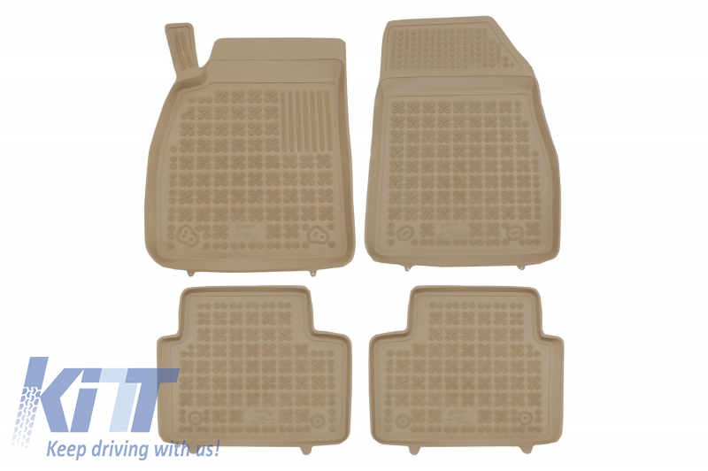 Floor mat Rubber Beige suitable for OPEL Insignia 2008+, suitable for CHEVROLET Malibu 2012+
