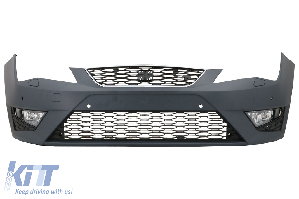 Front Bumper with DRL Lights suitable for Seat Leon 5F (2013-10.2016) FR Design
