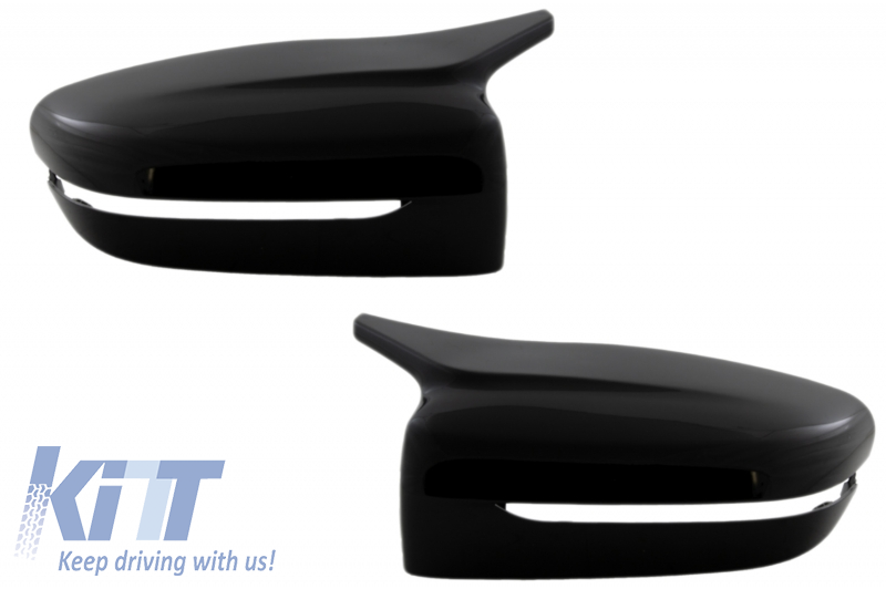 Mirror Covers suitable for BMW 5 Series G30 G31 G38 (2017-up) 6 Series G32 (2017-up) 7 Series G11 G12 (2015-up) 8 Series G14 G15 (2017-up) M Sport Design Glossy Black LHD