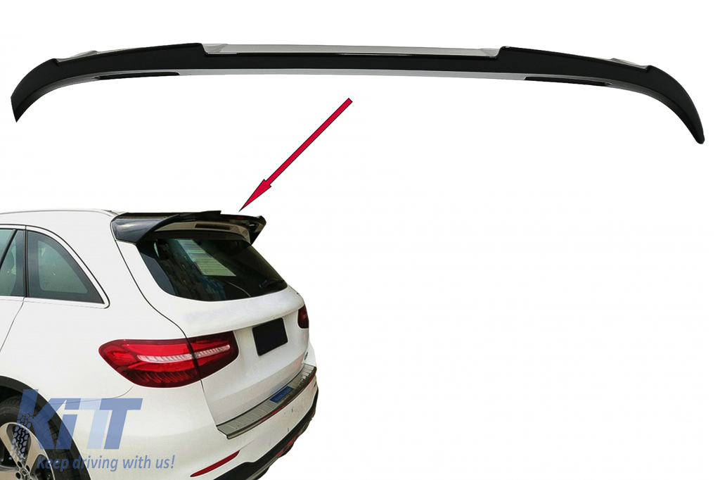 Rear Roof Spoiler Wing Add-on suitable for Mercedes GLC X253 SUV (2015-up)