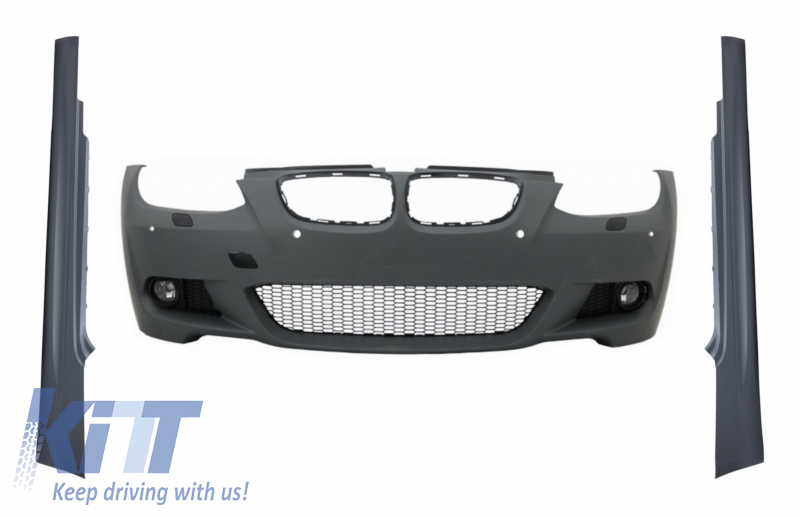 Front Bumper with Side Skirts suitable for BMW 3 Series E92 E93 (2006-2009) Non-LCI Coupe Cabrio M3 M-Technik Look