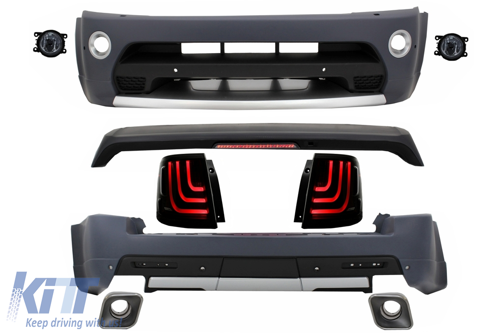 Body Kit suitable for Land Range Rover Sport L320 Facelift (2009-2013) Autobiography Design with Smoke Taillights Glohh