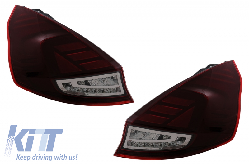 OSRAM LEDriving Taillights Full LED suitable for Ford Fiesta MK7.5 Facelift (2013-2017) Dynamic Sequential Turning Lights Black Edition
