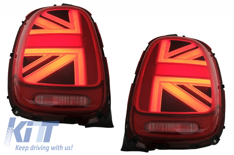 Taillights suitable for MINI ONE F55 F56 F57 3D 5D Convertible (2014-2018) JCW Design Red