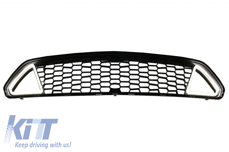 Front Grille with LED DRL suitable for Ford Mustang Mk6 VI Sixth Generation (2015-2017) RTR Design