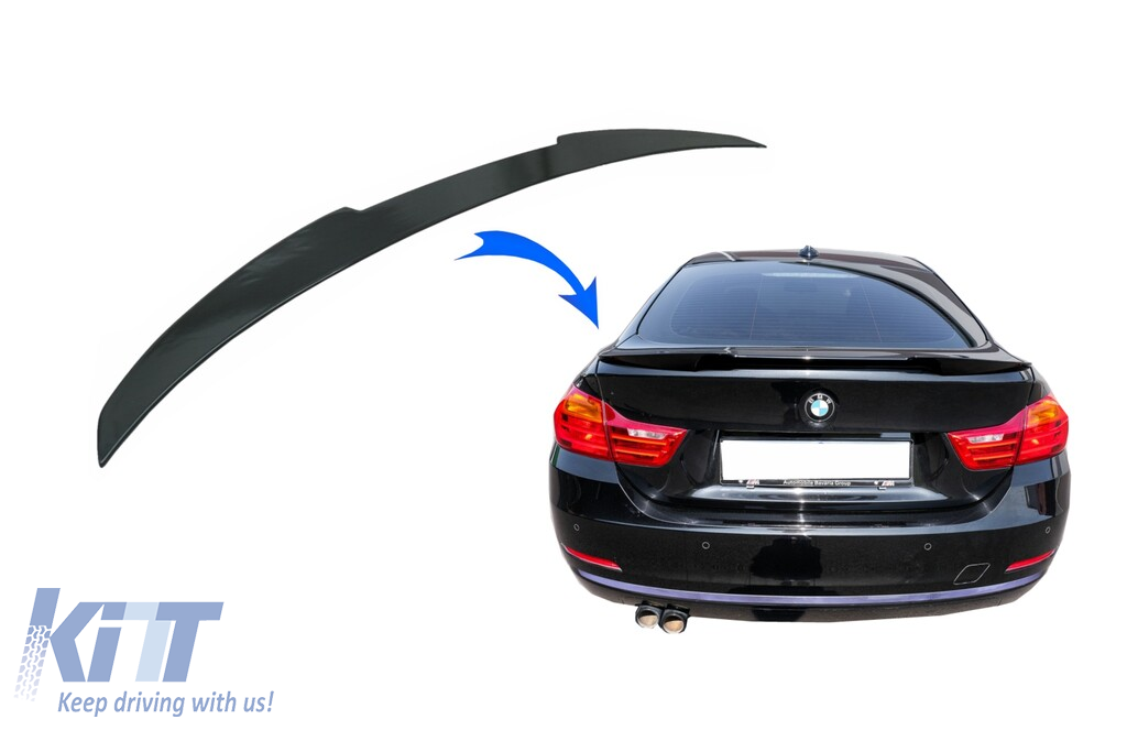 Trunk Spoiler suitable for BMW 4 Series Gran Coupe F36 (2014-up) M4 CSL Design Piano Black