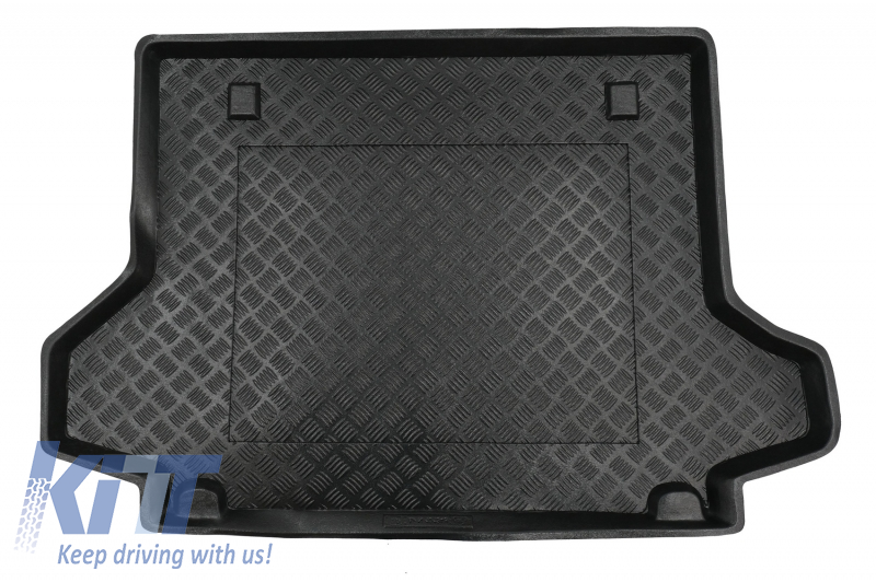 Black Trunk Mat without NonSlip suitable for Renault KOLEOS I (2008-2016)