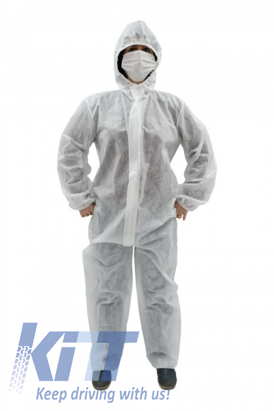 Coverall Overall Dustproof Workwear Jumpsuit 100% polypropylene with Hood Disposable size XL/XXL