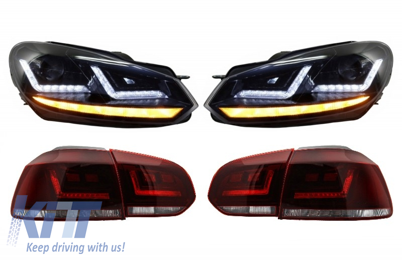 OSRAM LEDriving LED TailLight with Xenon Upgrade Headlights suitable for VW Golf 6 VI (2008-2012) Dynamic Sequential Turning Light