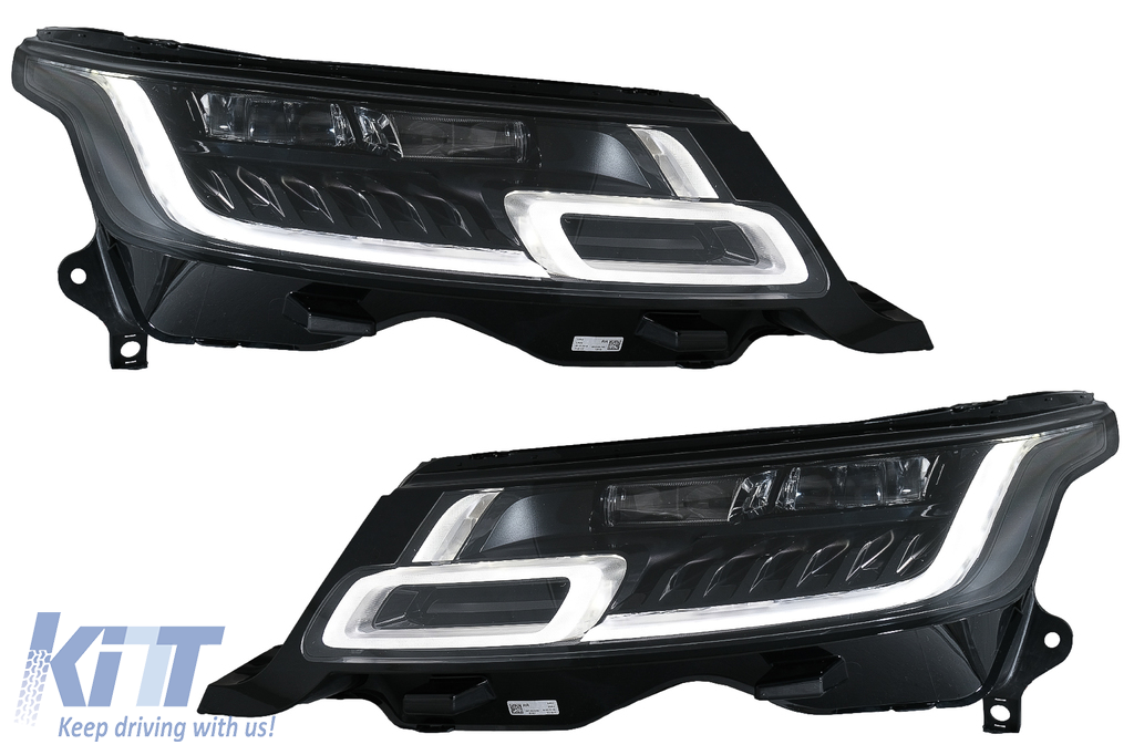 LED Headlights suitable for Range Rover Sport L494 (2013-2017) with Dynamic Signal Conversion to 2018-up Model Matrix Look