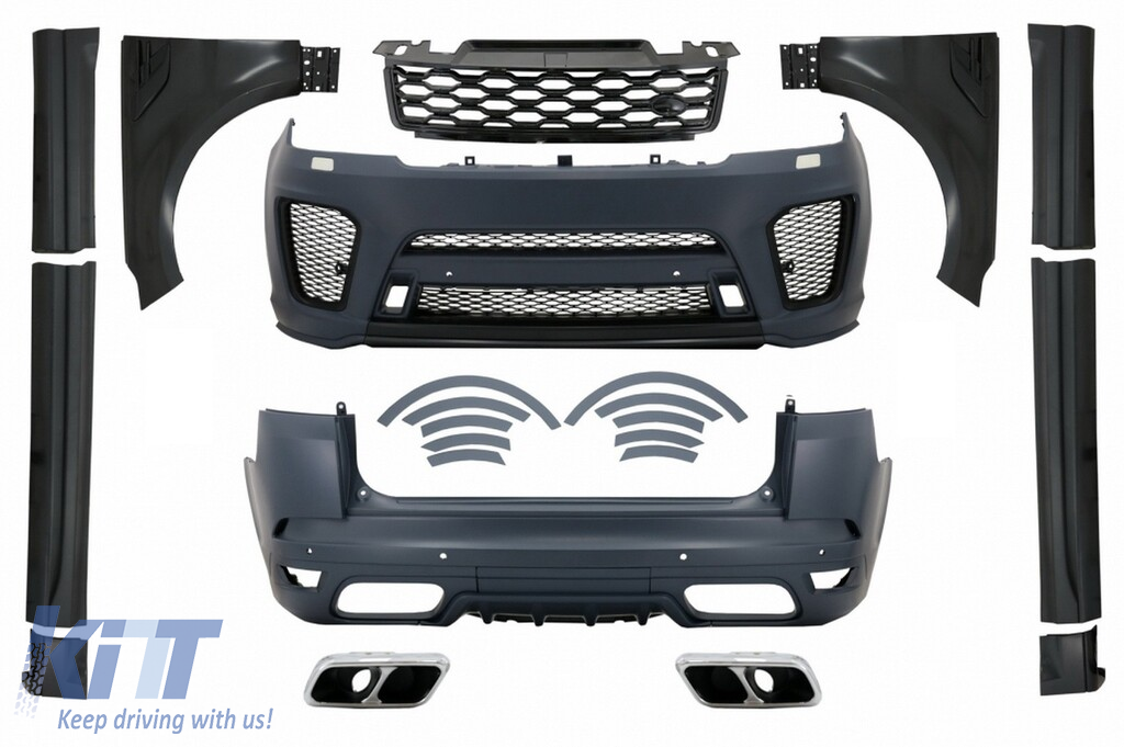 Complete Body Kit suitable for Range Rover Sport L494 (2013-2017) Conversion to 2019 SVR Design