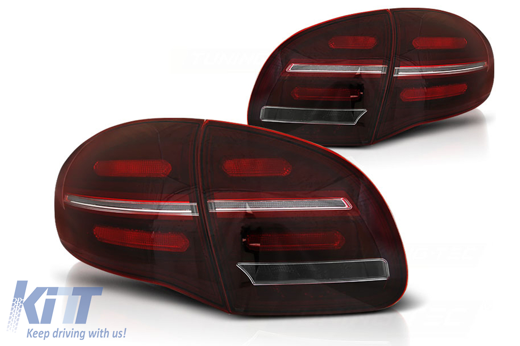 FULL LED Taillights suitable for Porsche Cayenne 958 E2 92A Prefacelift (2010-2014) Red White with Dynamic Turning Lights
