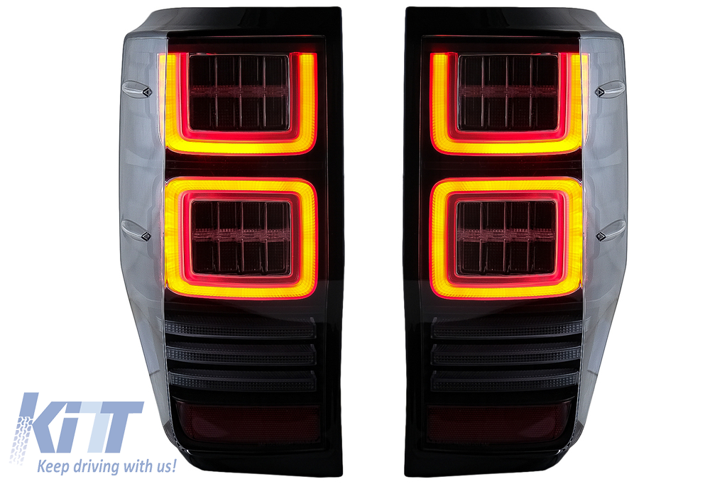Taillights LED suitable for Ford Ranger (2012-2018) Clear with Sequential Dynamic Turning Lights