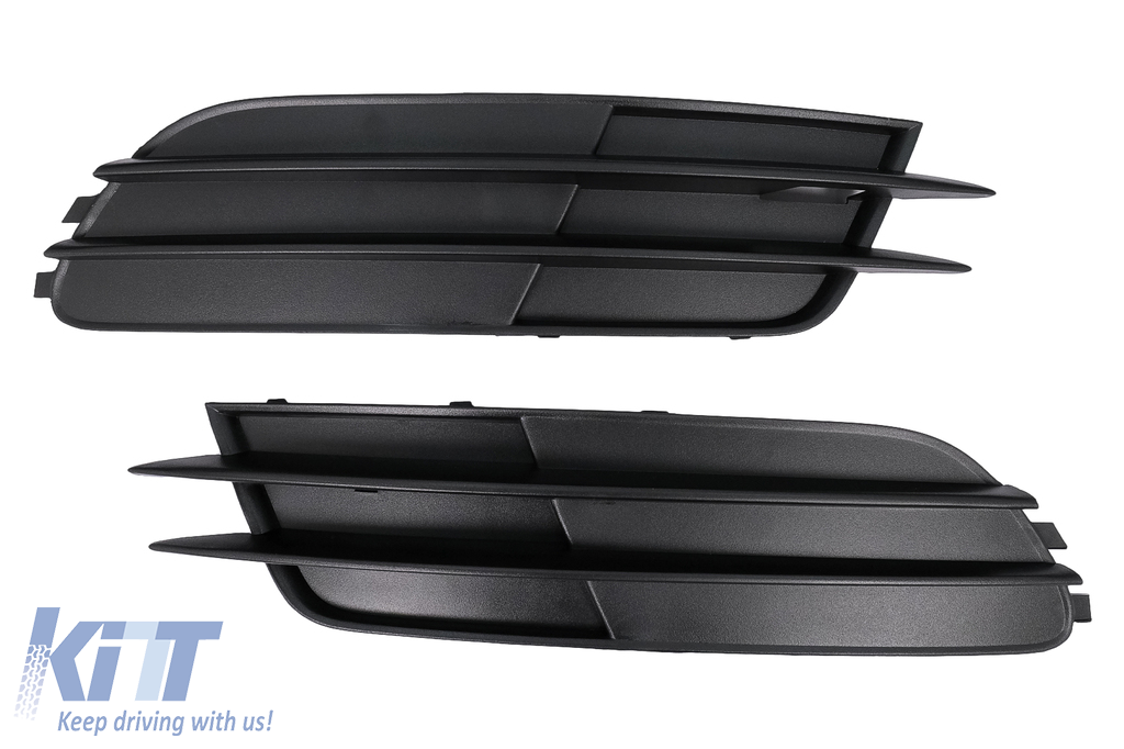 Bumper Lower Grille Covers Side Grilles suitable for AUDI A6 C7 4G (2012-2015) Without ACC