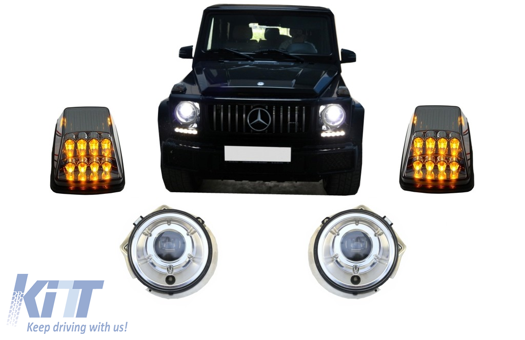 Turning Lights LED suitable for MERCEDES G-Class W463 (1989-2012) with Headlights Chrome Bi-Xenon Look