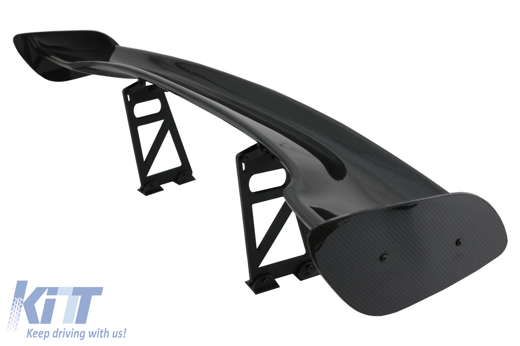Universal Adjustable Trunk Spoiler Wing GT Design Carbon Film
