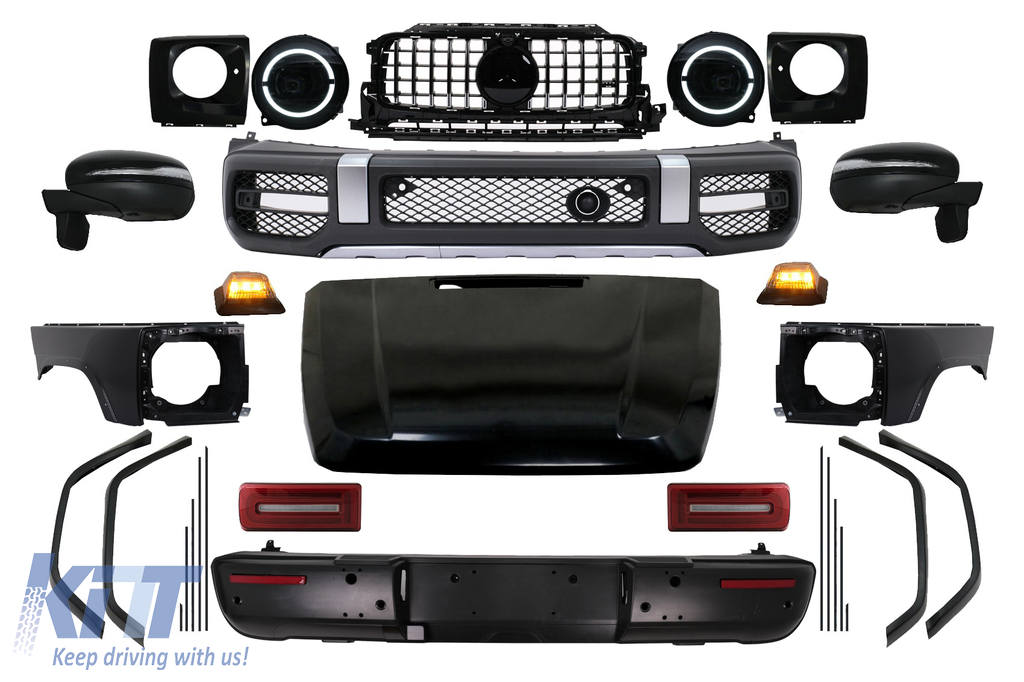 2018 G63 New Style Conversion Body Kit suitable for Mercedes G-Class W463 (2008-2017)