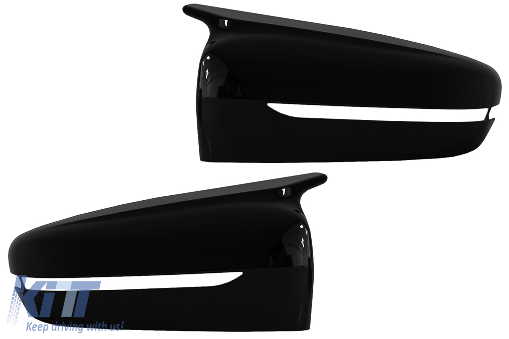 Mirror Covers suitable for BMW 3 Series G20 G21 G28 (2017-up) Piano Black M Sport Design LHD