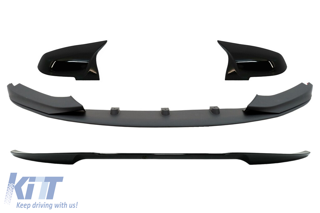 Front Lip with Trunk Spoiler and Mirror Covers suitable for BMW 4 Series F36 Grand Coupe (2014-03.2019) M-Performance Design