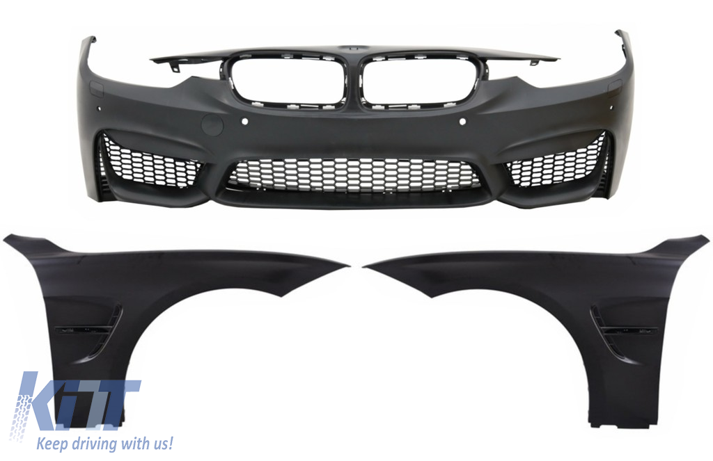 Front Bumper suitable for BMW 3 Series F30 F31 Non LCI & LCI (2011-2018) with Front Fenders M3 Sport EVO Design