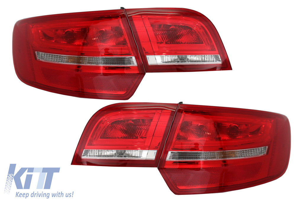 LED Taillights suitable for Audi A3 8PA Sportback (2004-2008) Red/Clear