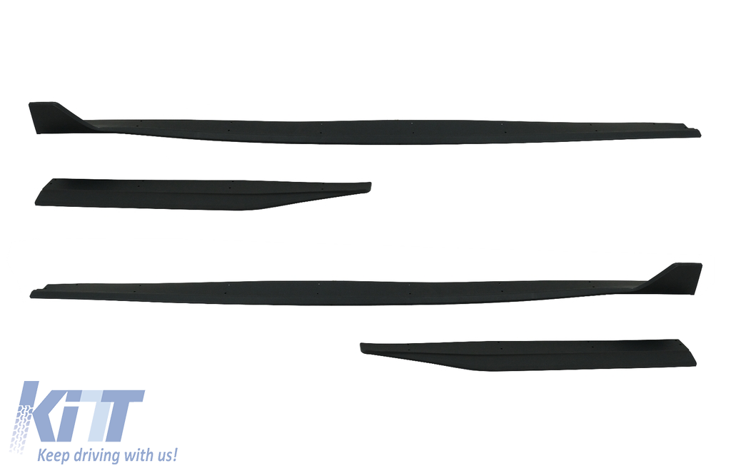 Add-On Side Skirts Extensions Splitters suitable for FORD Mustang Mk6 VI Sixth Generation (2015-2020) GT 500 Design