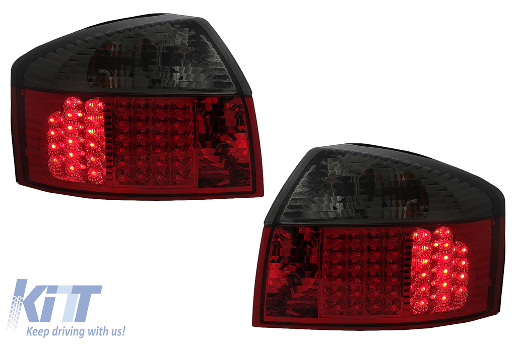 LED Taillights suitable for Audi A4 B6 8E Sedan (10.2000-10.2004) Red Smoke