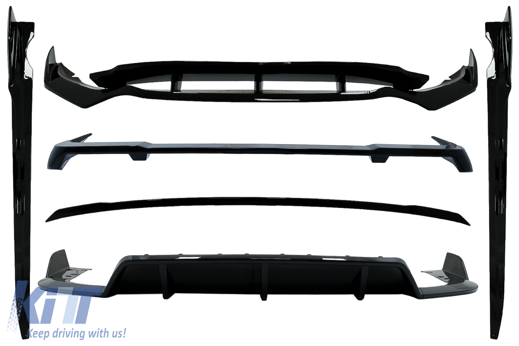 Aero Body Kit suitable for BMW X5 G05 (2018-up) M-Tech Black Knight Design Piano Black