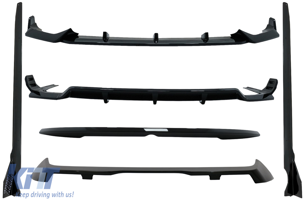 Aero Body Kit suitable for BMW X7 G07 (2018-up) M-Tech Black Knight Design Piano Black