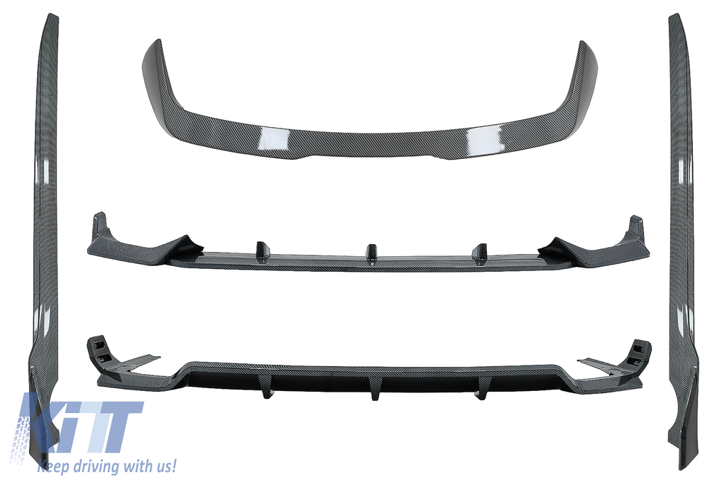 Aero Body Kit suitable for BMW X7 G07 (2018-up) M-Tech Black Knight Design Carbon Fiber Look