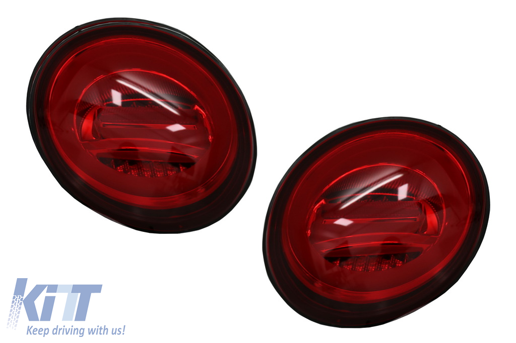 LED Taillights suitable for VW New Beetle (1998-2005) with Sequential Dynamic Turning Lights Red