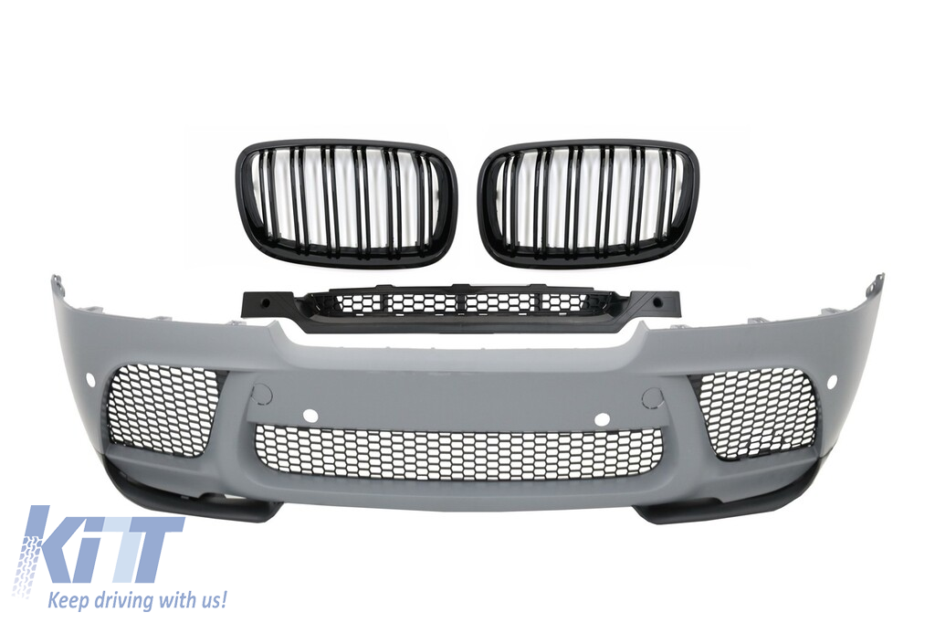 Front Bumper with Kidney Grilles suitable for BMW X6 E71 (2008-2014) M Performance Design