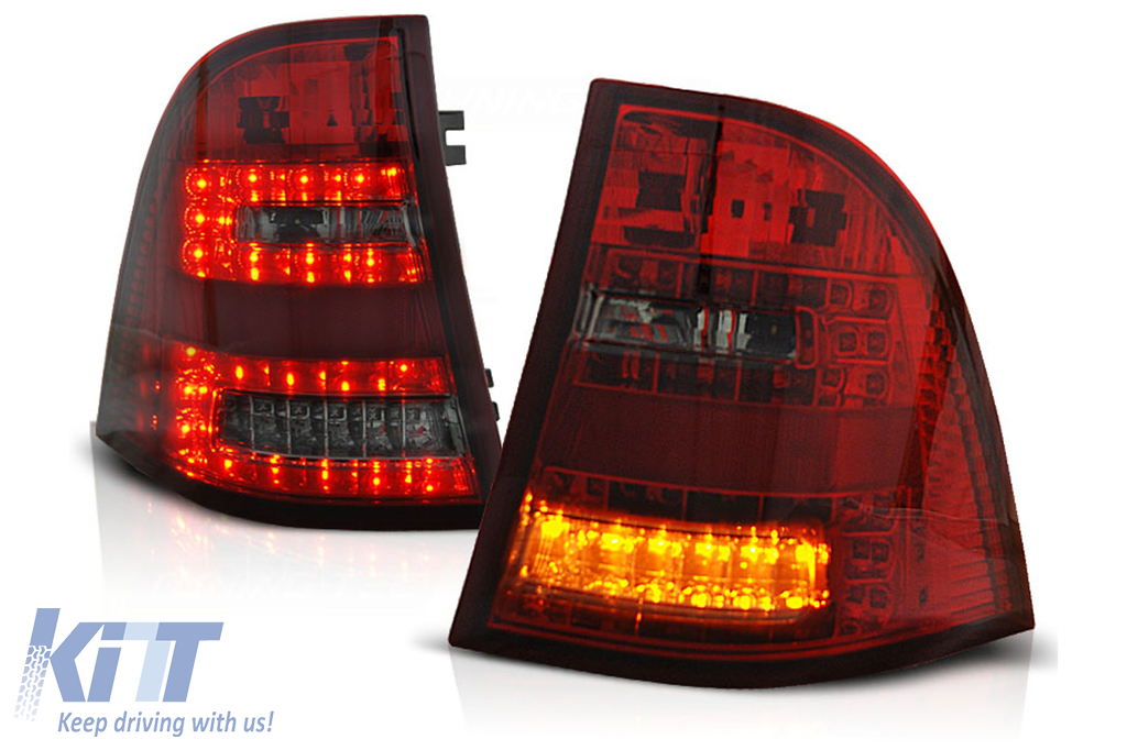 LED Taillights suitable for Mercedes M-Class W163 ML (03.1998-2005) Red Smoke
