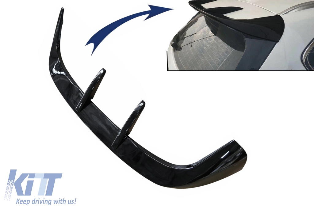 Roof Spoiler Wing suitable for BMW X1 SUV F48 Pre-LCI (06.2015-2019) Sport Piano Black