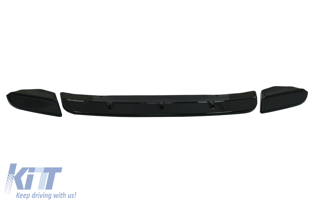 Front Bumper Spoiler Lip suitable for BMW X3 G01 (2018-Up) Piano Black