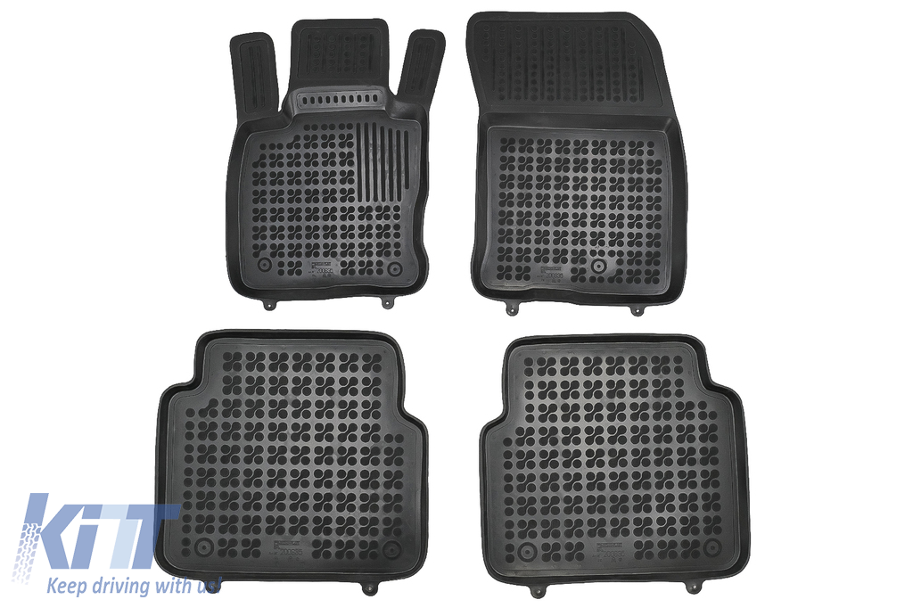 Floor Mats Rubber Black suitable for Ford KUGA MK III (2019-up)